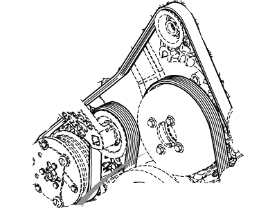 Ford 5L1Z-8620-BA Serpentine Belt