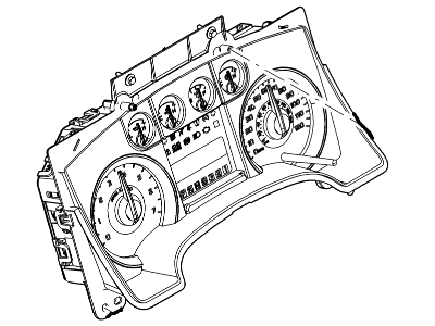 Ford AL3Z-10849-BGA Instrument Cluster