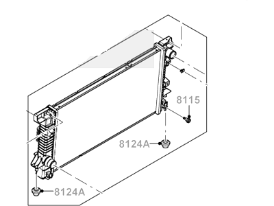 Ford 7L1Z-8005-BCP Radiator Assembly