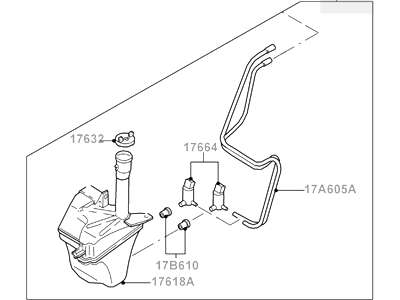 Ford 6L8Z-17618-A Reservoir - Windshield Washer