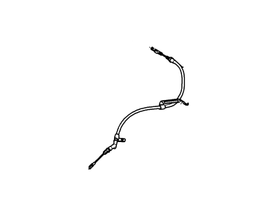 Ford 9L8Z-2A635-B Rear Cable