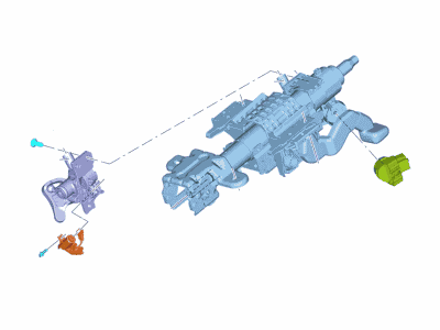 Ford HC3Z-3C529-A Column Assembly - Steering