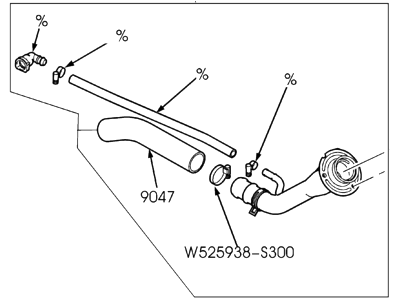 Ford 4C2Z-9034-AA Filler Pipe