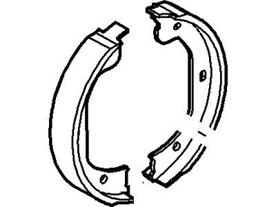 Ford 5L8Z-2A753-AA Park Brake Shoes
