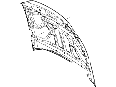 Ford AR3Z-16612-A Hood