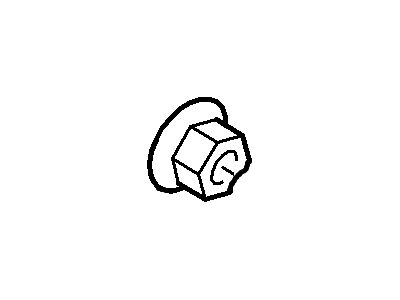 Ford -N802827-S100 Axle Nut