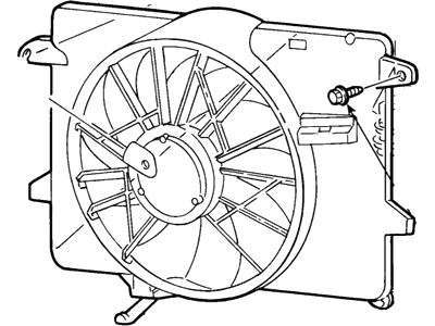 Ford 1W1Z-8C607-AA Fan Module