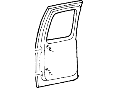 Ford F2UZ-1540010-B Tailgate And Hinge Assy