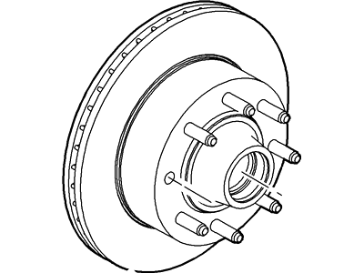 Ford F8UZ-1102-CA Hub & Rotor