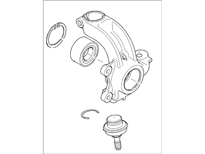 Ford 5T1Z-3K185-A Front Wheel Knuckle