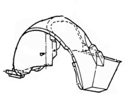 Ford F4ZZ-16102-B Fender Liner
