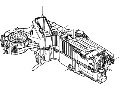Ford 9C3Z-19B555-A Evaporator Assembly