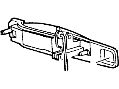 Ford YW1Z-5422404-AA Handle, Outside