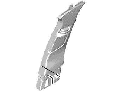 Ford DM5Z-5824356-AA Upper Center Pillar Trim