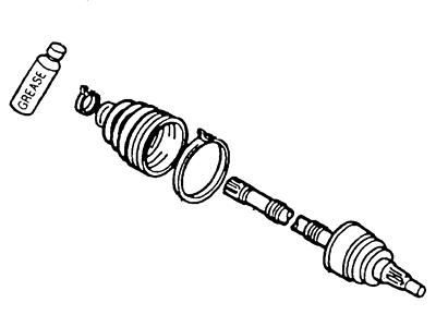 Ford F7CZ-3B414-BA Joint And Stub Shaft Assembly