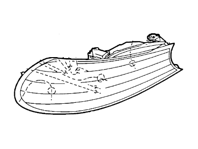 Ford XS2Z-13008-AA Composite Headlamp