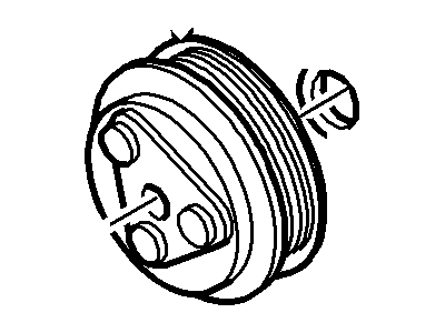 Ford F2OY-19D784-A Pulley - Compressor