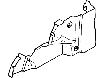 Ford F8CZ7431013AAC Quarter Trim Panel