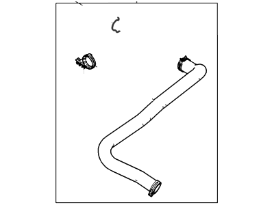 Ford 9L3Z-8260-B Upper Hose