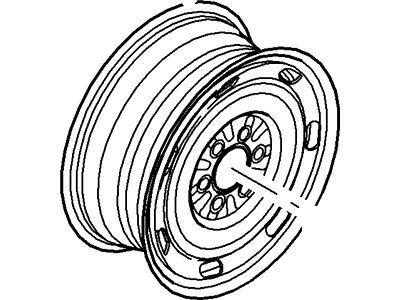 Ford 6E5Z-1015-BA Wheel, Steel