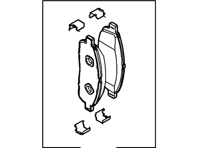 Ford 8L3Z-2V001-B Front Pads