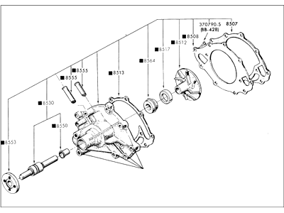 Ford F1SZ8501B Water Pump Assembly