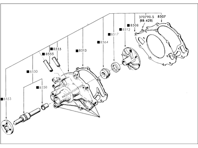 Ford F4SZ-8501-A Water Pump Assembly