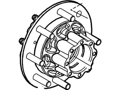 Ford 4C3Z-1109-AA Hub Assembly