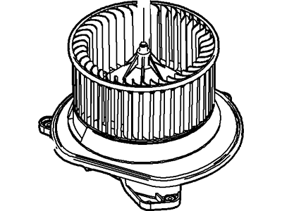 Ford 8S4Z-19805-A Fan And Motor Assembly