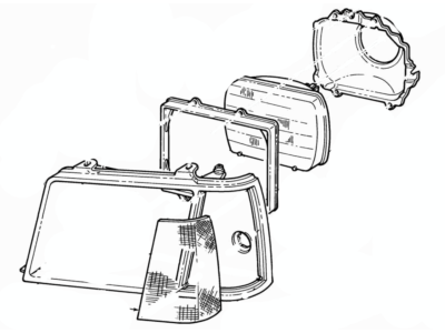 Ford E6FZ13007A Lens & Housing
