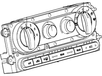 Ford 6F2Z-19980-DA Dash Control Unit