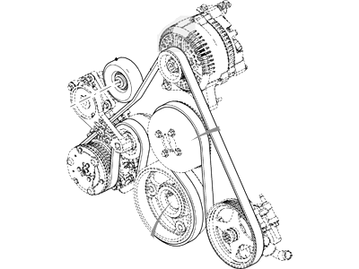 Ford BC2Z-8620-A Serpentine Belt