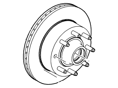 Ford BC2Z-1102-A Hub & Rotor