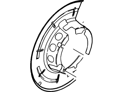Ford 6C3Z-2K004-C Splash Shield