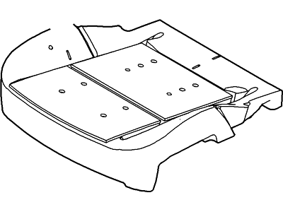 Ford DE9Z-74632A22-B Seat Cushion Pad
