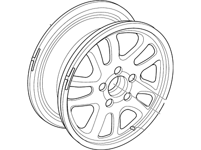 Ford 3W7Z-1007-CA Wheel Assembly