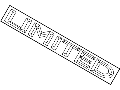 Ford 4W1Z-54297A74-AB Nameplate