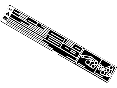 Ford 8L8Z-1503050-A Decal