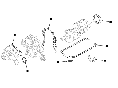 Ford F58Z-6E078-A Lower Gasket Kit