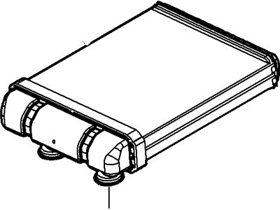 Ford 7L1Z-18476-D Radiator And Seal Assembly - Heater