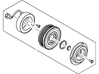 Ford BR3Z-19D784-B Clutch & Pulley