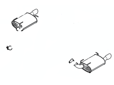Ford BR3Z-5230-M Muffler