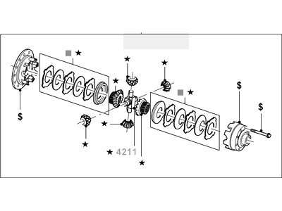 Ford 4C2Z-4026-BA Differential Assembly