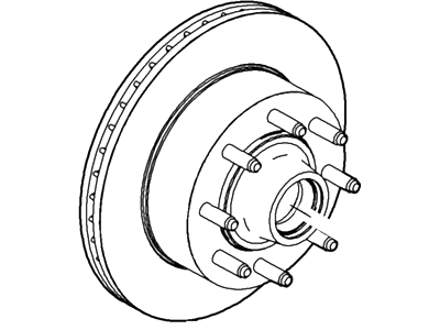 Ford 8C2Z-1102-C Hub Assembly - Wheel