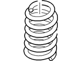 OEM 2012 Lincoln MKT Coil Spring - AE9Z-5560-E