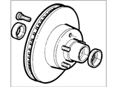 OEM 1988 Mercury Colony Park Hub & Rotor - YW7Z-1V102-AA