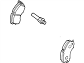 OEM 1990 Ford Probe Brake Pad Set - F42Z2001A