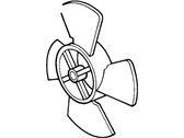 OEM 1985 Ford LTD Fan Blade - E1ZZ8600B