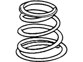 OEM 1991 Ford Escort Coil Spring - F8CZ-5310-AA