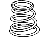 OEM Mercury Tracer Coil Spring - F7CZ-5310-BA